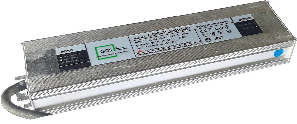 Waterproof Drivers-300W(24V) (GDS-PS30024-67)